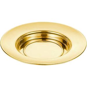 Sudbury Brass Tone Stacking Bread Plate Communion Tray, 10 1/4 Inch