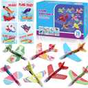 Valentines Day Cards for Kids School, 28 Pack Foam Airplanes with Valentines Greeting Cards for School Classroom Party Supplies, Valentines Party Favors, Exchange Gift Cards for Toddlers Boys Girls