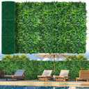 Grooy Artificial Boxwood Roll Panels, Grass Wall Panels 60"x120"(50 SQFT), Privacy Hedge Fence Screen with UV Protection, Fake Greenery Backdrop for Indoor Wedding and Outdoor Garden Backyard (Dracaena)