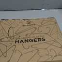Sharpty Plastic Hangers Clothes Hangers for Clothing, Closet, Coats & Shirts - Durable & Space Saving - for Everyday Standard Use, Room Essentials & Basics - 20 Pack - Beige