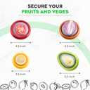 Silicone Avocado Saver - 4PCS Multi-Use Food Saver as Onion Saver & Lemon Saver, Avocado Keeper, Tomato Saver, and More - Anti-Oxidation + Reusable Fruit and Vegetable Storage Containers for Fridge