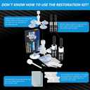 Brennenstuhl Windshield Repair Kit, Windshield Crack Repair Kit, 2 Bottles Car Windshield Chip Repair Kit Quick Fix for Rock Chip Repair Kit Windshield Chips, Cracks, Star-Shaped Crack (Blue)