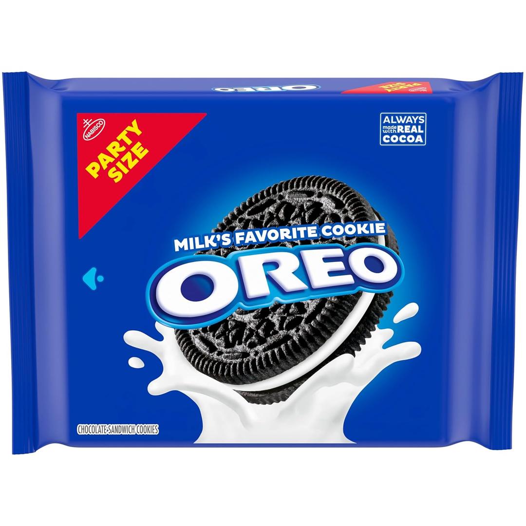OREO Chocolate Sandwich Cookies, Party Size, 24.16 oz (EXP 08/20/26)