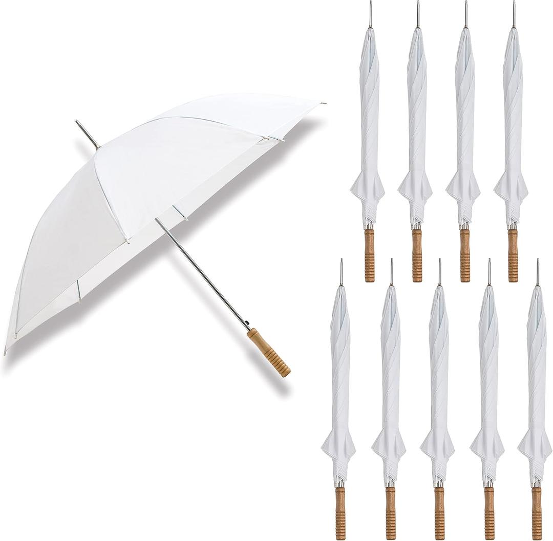 Wedding Umbrella - 48" Umbrella - Manual Open - 10 Pack (White)