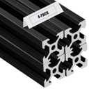 2020 V Aluminum Extrusion, 4PCS 800mm European Standard Anodized Extruded Aluminum Profile Extrusion Linear Rail for 3D Printer and CNC Machine DIY Projects- Black