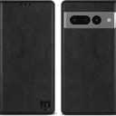 ZZXX for Google Pixel 7 Pro Wallet Case with [RFID Blocking] Card Slot Stand Strong Magnetic Leather Flip Fold Protective Phone Case for Google Pixel 7 Pro Case Wallet(Black-6.7 inch)