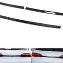 3Pcs Stainless Steel Rear Trunk Cargo Tail Gate Cover Molding Trim Strip Black Fit for Audi Q7 SQ7 2020 2021 2022 2023
