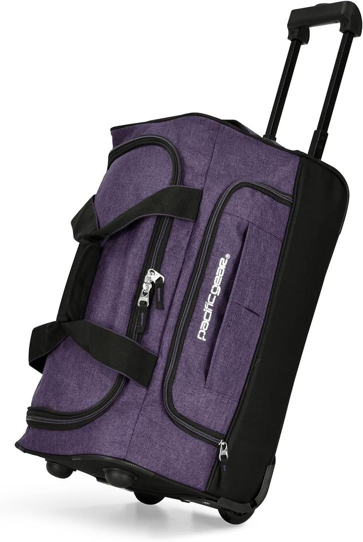 Pacific Gear Duffel Bag with Rolling Wheels, 21 Inch