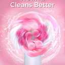 TEETHEORY Rotating Electric Toothbrush for Adults with 8 Brush Heads (2 Types), 4 Modes Deep Clean Electric Toothbrush with Rechargeable Power and 2 Min Smart Timer (2- Cherryblompink, p1)