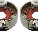 12-1/4" X 3-3/8" (12.25" X 3.375") Electric Trailer Brake Assembly Pair for 8000 LBS (8K) Trailer Axles Left and Right Electric Trailer Brakes