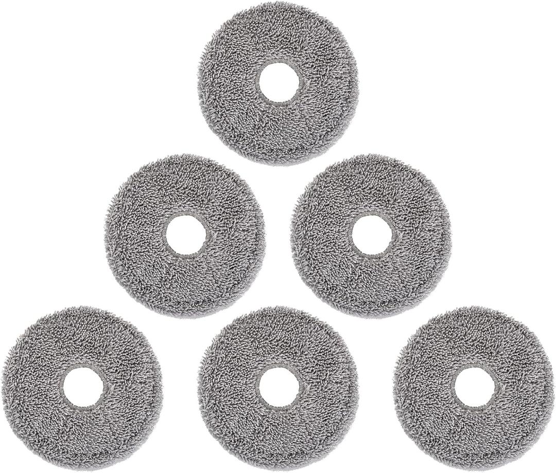Robot Vacuum Mop Pads, Compatible with Dreame X40 Ultra, L10s Ultra, L10s Pro Ultra, L10s Plus, L40 Ultra, L30 Ultra, X30 Ultra, L20 Ultra – Reusable & Washable Wet Mopping Pads (6Pcs) 