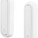 2pcs Foldable White Wall Hooks, Zinc Alloy Heavy Duty Foldable Hooks Folding Coat Hangers with Nails for Hanging Coats Towels Hats Bags Keys