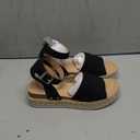 CUSHIONAIRE Women's Espadrille Flatform Open Toe Sandal 8.5