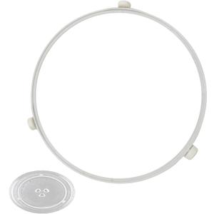 2 x 9.53in WB06X10705 Microwave Turntable Ring Replacement for GE Microwaves,Rotating Ring Roller,Microwave Oven Tray Support,Glass Plate Tray Support Holder