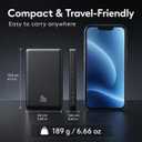 2026 for Magsafe Portable Charger iPhone, Ultra Slim Magnetic Power Bank Fast Charging, Wireless Battery Pack 10000mAh, 20W Powerbank Compatible with i-Phone Air 17/16/15/14/13/12 Series,Jet Black