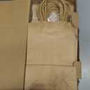 LIHOMR Gift Bags 8.25" X5.9 X3.15 100pcs Brown Kraft Paper Bag with Handles for Small Business Christmas Bulk, Wedding, Party Favor, Shopping, Lunch, Halloween Trick-or-Treat Bags