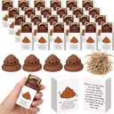 Wettarn 12 Sets Poo Positive Gifts Cute Stress Balls with Support Gift Boxes Fun Party Favors for Employee Coworker Friends Office Inspirational Relief Desk Decor