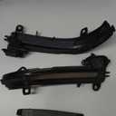 D-Lumina Dynamic LED Side Mirror Sequential Turn Signal Lights Smoked Lens for BMW 1 2 3 4 Series F20 F21 F22 F23 F87 F30 F31 F34 F35 F80 F32 F33 F36 X1 E84 i3, Side Marker Blinkers Mirror Light Lamp