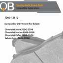 QUALITY-BUILT Front Ceramic Brake Pads, QB 1000-1361C, Compatible with 2000-2009 Chevrolet/Saturn (Astra, Meriva, Zafira)