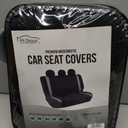 FH Group Supreme Modernistic Three Row Car Seat Covers, Airbag and Split Ready, 8 Seater - Universal Fit for Cars, Trucks, & SUVs Beige
