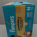 Pampers Swaddlers Diapers, Size 0 (up to 10 lbs), 140 Count, Absorbent, Keeps Baby Dry and Comfortable, Skin Safe Disposable Baby Diaper 