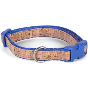 The Dodo Cork Dog Collar, Stripe, Size Large; Cork Material Collar for Dogs, Everyday Pet Apparel; Adjustable Snap Together, Pinch Release Buckle Collar Pack of 2