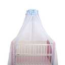 Breathable Crib Netting Bed Curtains Canopy for Kids Mosquito Net Bedroom Decor (Blue, Mosquito net)
