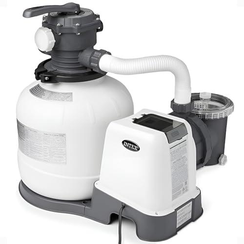 Intex SX2800 Krystal Clear Sand Filter Pump: 2800 GPH Pump Flow Rate – Improved Circulation and Filtration – Easy Installation – Improved Water Clarity – Easy-to-Clean