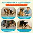 Anti-Slip Socks for Dogs - Breathable & Washable Non Slip Grippy Socks, Rubberized Paw & Adjustable Strap, Secure Fit to Prevent Slipping, Paw Protection for Senior Dogs, 4 Pack (Size S)