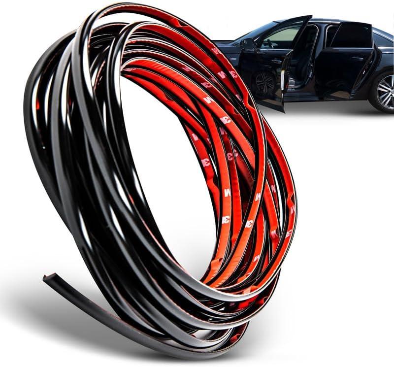 True Line Automotive L Shaped Car Door Edge Guards - 12 FT Car Door Edge Protector - Ultra-Durable Door Edge Guard with 3M Adhesive, Universal Fitting, Scratch Protection for Car Doors, Lightweight