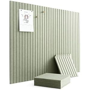 VIVELDA Large Bulletin Board 48"x36" - Office Wall Organizer to Replace Your Old Cork Boards for Walls for Office Decor - 12-Pack Felt Wall Panels for Use in Home Office Decor, Classroom Decor (Sage)