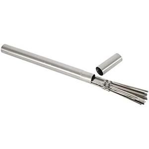20pcs Stainless Steel BBQ Skewer Wooden Handle BBQ Needle Reusable Barbecue Meat String Grill Fork Outdoor Cooking Tool