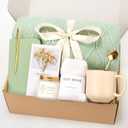 Birthday Gifts for Women - Get Well Soon Self Care Gift Baskets, Thinking of You Care Package Box for Women Her Mom Sister Wife Girlfriend Best Friend Grandma Coworker (Sage Green)