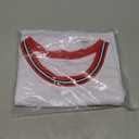 YWIES Plain Basketball Jersey, Blank Team Uniform, Hip Hop Hipster Short Sleeveless Active Shirts (Medium, White-red)