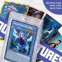 24ct Magnetic Card Holders for Trading Cards35pt Acrylic Baseball Card Holders with 24 Card Stands Card Protector Hard Plastic Fit for MTG and Sport Cards (24)