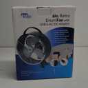 6 Inch Retro Drum Fan Black