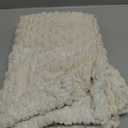 MIULEE Pack of 2 Decorative Throw Pillow Covers 24x24 Inch Soft Boho Striped Textured Corduroy Pillow Covers Modern Farmhouse Home Decor for Couch Bed Sofa Living Room Cream White