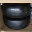 11x4.00-5 Lawn Mower Tires Flat Free Zero Turn Front Tires with 3/4" Bearing Extra 5/8 Bearing, 3.4"-5" Hub, 11x4.00-5 Tire Fits Generators & Lawn Mowers, 350LBS (Yellow,2 pack)