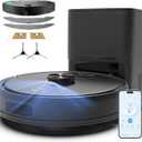 Bagotte Robot Vacuum and Mop, 6000Pa Robot Vacuums Cleaner with Self-Emptying, 90 Days Hands-Free, LiDAR Navigation, Fast Home Mapping for Pet Hair, Hard Floors