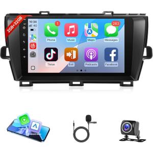 Leadfan Carplay for Toyota Prius 2010 2011 2012 2013 2014 2015 Car Radio, 9 inch Touchscreen Stereo for Prius Wireless Carplay Android Auto WiFi GPS Bluetooth FM SWC+Backup Camera (No JBL & Large Screen)