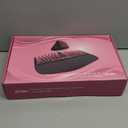 Ergonomic Wireless Keyboard and Mouse Set Wireless Keyboard Silent Mice Set with Wrist Rest for Computer, Laptop, PC, Mac, Windows, Black/Pink