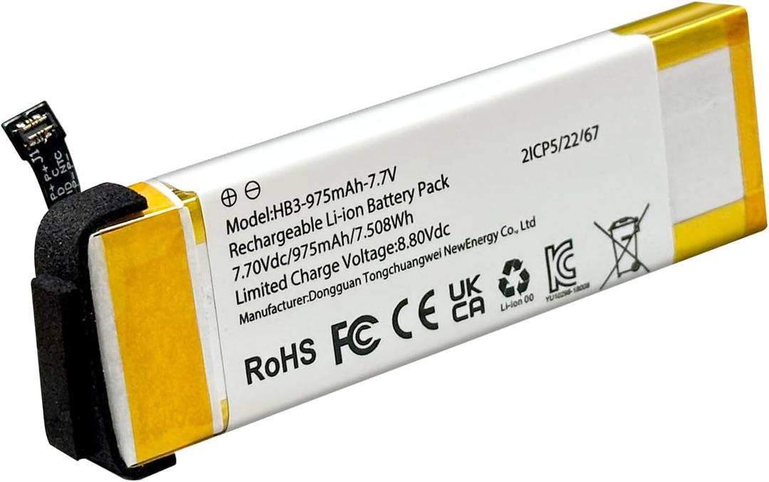 Battery for DJI osmo Pocket 1/2, 975mAh 7.7V Camera Replacement Battery for DJI osmo Pocket 1 and 2 OT110 OT-210 HB3
