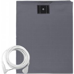 NIULAFR Grounding Sheet Kit, Grounding Flat sheet with 15ft US Grounding Cable, Fits All Bed Sizes, Organic Cotton&Silver Fiber,100% Conductive Grounding Mat for Better Sleep (California king), Gray