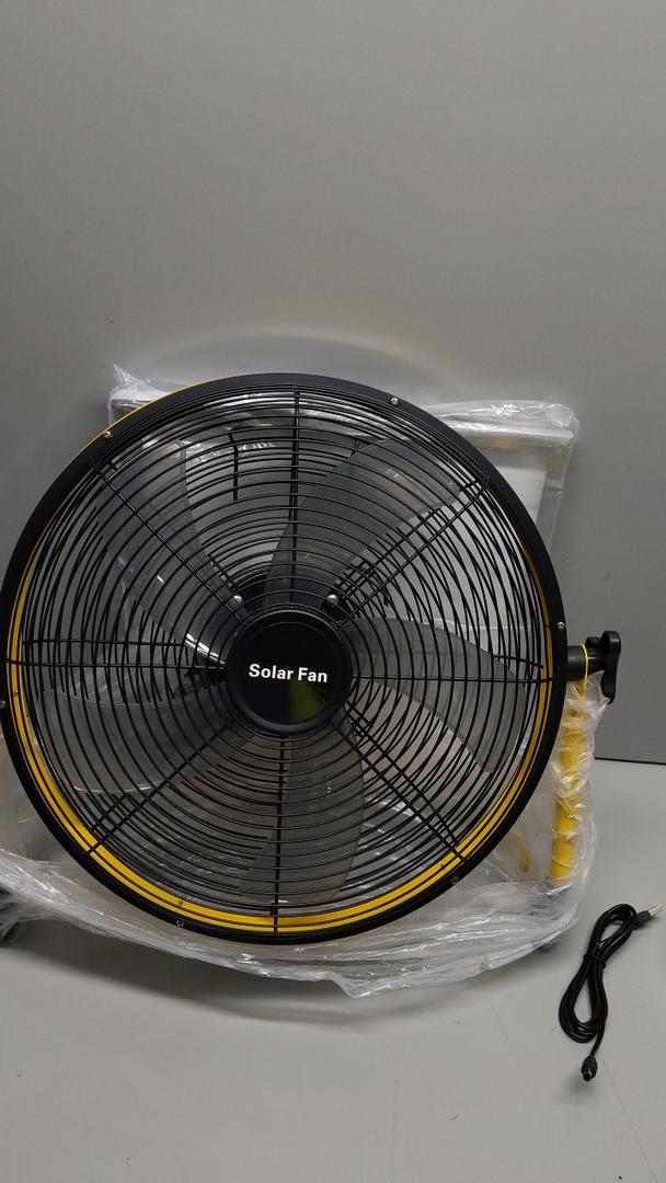 DBF 12" Solar Powered Fan, 15000 mAh Rechargeable Battery Operated Outdoor Floor Fan, 20W Solar Panel, 4-24H Runtime, 12 Speeds, Quiet, Cordless, Heavy Duty Metal Blade for Camping Home Outage, Yellow DBF 12" Solar Powered Fan, 15000 mAh Rechargeable Battery Operated Outdoor Floor Fan, 20W Solar Panel, 4-24H Runtime, 12 Speeds, Quiet, Cordless, Heavy Duty Metal Blade for Camping Home Outage, Yellow