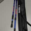 Aihoye Hiking Trekking Poles, 2 Pack Collapsible, Lightweight, Anti Shock, Walking Sticks, Adjustable Hiking Pole for Men and Women (blue)