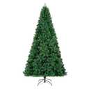 KTKDE 9ft Artificial Full Christmass Tree,Premium Spruce Holiday Christmas Tree w/ 2,640 Branch Tips, Xmas Trees Easy Assembly, Foldable Base Tall Christmas Tree for Home Office Party Decoration