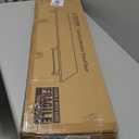 Bamboo Dual Monitor Stand Riser Black, 2-Tier Desk Monitor Riser for 2 Monitors, Supports for PC Computer Monitor, Printer, Heavy TV Riser up to 300 lbs