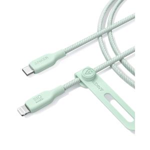 Anker 542 Bio-Nylon USB-C to Lightning Cable 10FT, Eco-Friendly Fast Charging Cable, Supports 30W Power Delivery for iPhone, iPad, and More, Heavy-Duty, Green - 15,000 Bend Lifespan, Includes Pouch
