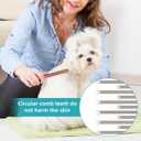 3 pcs Solid Wood Dog CombStainless Steel Teeth Comfort and safety, Removes Tangles and Loose Fur Grooming Comb for Small Medium Pets