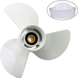 13 1/2x15-K Outboard Propeller for Yamaha Engine 60HP 70HP 75HP 80HP 85HP 90HP 115HP 130HP15 Tooth, RH 3-BladeReplaces 6E5-45947-00-ELWhite